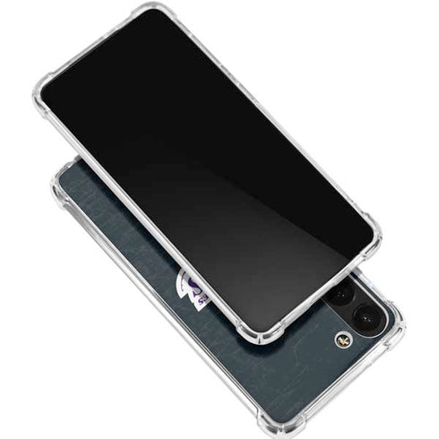 NBA Los Angeles Lakers Black Primary Logo Galaxy S24 FE Clear Case